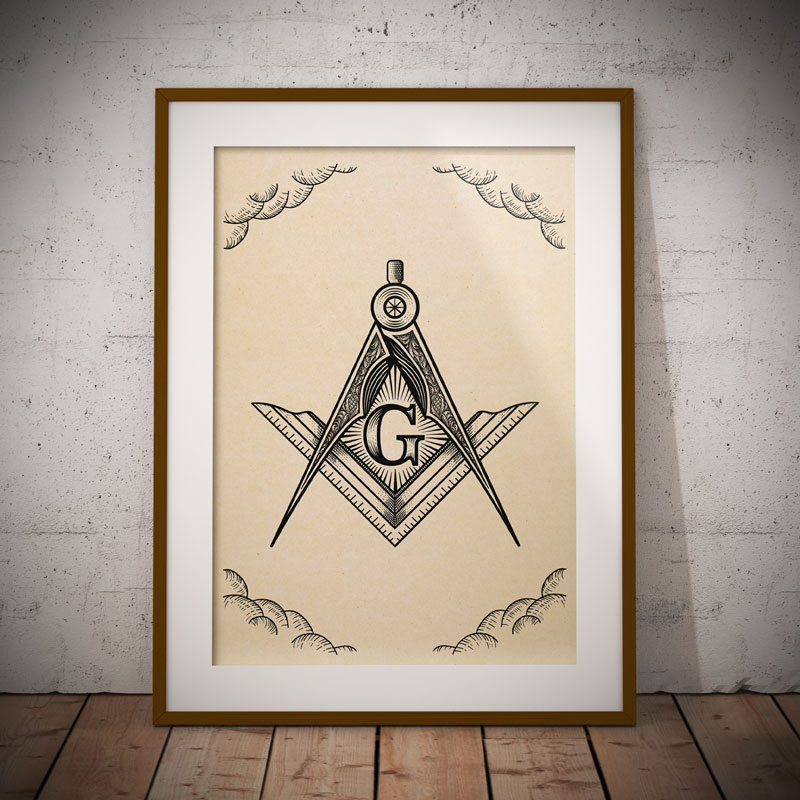 Masonic Square and Compass